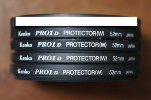 【380円/枚】[52mm] Kenko PRO1D PROTECTOR(W) 保護フィルター