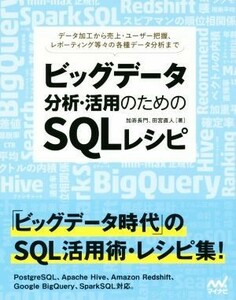 ビッグデータ分析・活用のためのＳＱＬレシピ データ加工から売上・ユーザー把握、レポーティング等々の各種データ分析まで／加嵜長門(著者