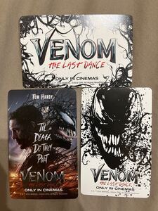 【コード使用済み】ヴェノム ラストダンス ムビチケカード 3種コンプセット コレクター用 venom