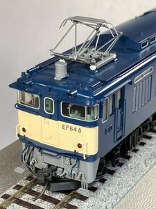 美品 天賞堂 ＥＦ６４ ８号機 (１次型・国鉄時代・電暖装備機) TAギア・ヘッド＆テール点灯・真鍮製超精密HGモデル(ナンバー・銘版貼付済) 