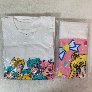 【未開封】2点まとめて 美少女戦士セーラームーン Tシャツ 1996 武内直子 なかよし全員プレゼント 全プレ / タオル付 ●