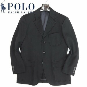 国内正規品◆POLO RALPH LAUREN ポロ ラルフローレン 3釦 ジャケット 黒 ブラック AB5