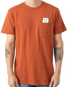 Ripndip Lord Nermal Pocket T-Shirt Cotta Orange S Tシャツ