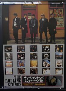 販促ポスター 非売品 ピン穴なし ローリング ストーンズ CDキャンペーン 89T he Rolling Stones B2サイズ　/B