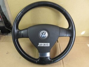 VW GOLF ゴルフ GH-1K BLP H19年 純正ステアリング ハンドル　20-1K12