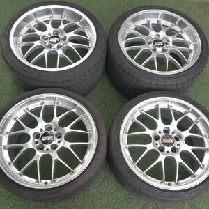 良品♪BBS　RS-GT 19インチ　4本セット　　　　RS970 RS971 8.5j+43 9.5j+45 PCD114.3 ポテンザS007A 鍛造