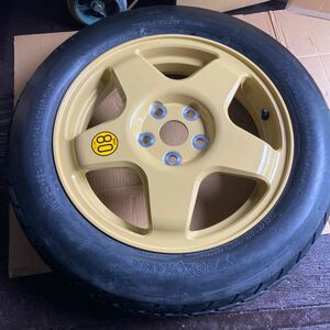 YOKOHAMA TOYOTA アルミホイール 純正 スペアタイヤ/テンパータイヤ/応急タイヤ T155/80D17 100M