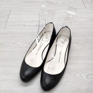 BEAUTIFUL SHOES LOW ROUND MONOCHROME 定価41800円 ウエッジパンプス 22.5cm パンプス ブラック ビューティフルシューズ 4-0704G 241390