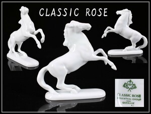 久64 Rosenthal ローゼンタール CLASSIC ROSE 白磁 白馬 置物 共箱付 未使用品