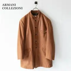 【ARMANI COLLEZIONI】ラムレザーコート　キャメル　XLサイズ