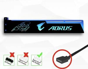 AORUS ビデオカードホルダー　12v4pin ブラック