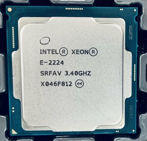 INTEL CPU XEON E-2224 SRFAV 3.40GHZ 中古 動作品