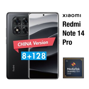 【未使用】Xiaomi Redmi Note 14 Pro 8G/128G 中国版 ブラック 耐衝撃ケース付き