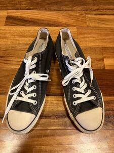  CONVERSE ALL STAR LOW BLACK 10 1/2 MADE IN USA コンバース オールスター ローカット ブラック メイドインUSA 28.5cm？