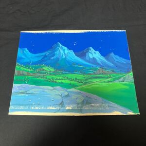 セル画 背景 山