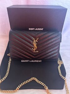 美品 SAINT LAURENTサンローラン チェーンショルダーバッグ