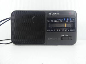 ★☆SONY ワイドFM対応 FM/AMコンパクトラジオ ICF-S60 日本製 動作品 オマケ新品電池付き☆★