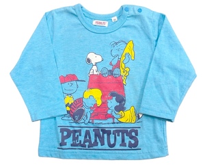 即決★新品タグ付 ピーナッツ PEANUTS★スヌーピー 両面プリント 長袖Tシャツ★ベビー 80cm（1才目安）￥1650