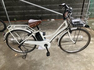 R19　中古電動アシスト自転車 1円売切り！ ヤマハ PAS　Ami 白 配送エリア内は送料3800円でお届けします