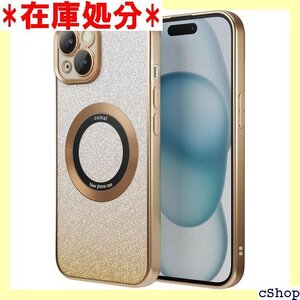 iPhone 15 ケース キラキラ iPhone 1 り止め 指紋防止 6.1 インチ スマホケース ゴールド 822