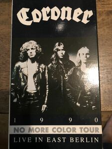 Coroner No More Color Tour 1990年スラッシュメタルvhs kreator voivod aspid vektor