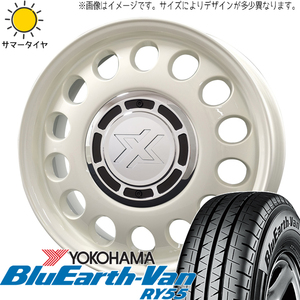 145/80R12 サマータイヤホイールセット ハイゼットジャンボ etc (YOKOHAMA BluEarth RY55 & XBLOOD STEELE 4穴 100)