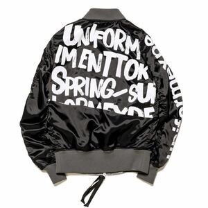 【新品タグ付き】19SS 新品 UNIFORM EXPERIMENT ユニフォームエクスペリメント SOPH ソフ GRAFFITI REVERSIBLE MA-1 ブルゾン リバーシブル