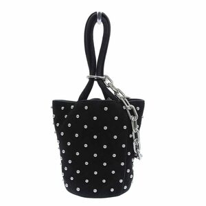 超美品 アレキサンダーワン ALEXANDER WANG 現行販売商品 Roxy Bucket Bag レザー バケット バッグ チェーン トート ハンドバッグ 黒