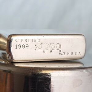 1111円～ ZIPPO STIRLING 美品 スターリング シルバー 純銀 1999年製 シルバー ジッポー オイルライター USA