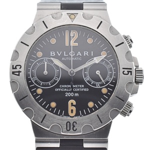 ブルガリ BVLGARI SCB38S ディアゴノ スクーバ クロノグラフ 自動巻き メンズ K#131723