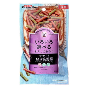 ドギーマン ドギースナックバリュー ササミと緑黄色野菜 80g 犬用おやつ