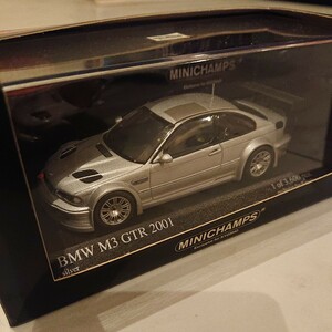 1/43 BMW M3 GTR 2001 シルバー 京商別注 ミニチャンプス