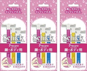 シック Schick Tディスポ 使い捨て ボディ用 (3本入)×3個