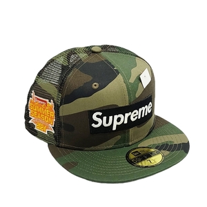 WC685A4 Supreme × NEW ERA シュプリーム 24SS 59FIFTY Box Logo Mesh Back ボックスロゴ メッシュバック キャップ 7 1/2 カモ 迷彩 /25