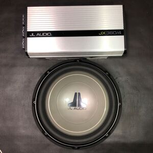 美品　JL AUDIO JX360/4 アンプ　＋　12W1v2-4 30cm ウーファー