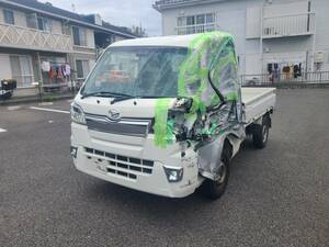 事故車 ハイゼットトラック 4WD 陸送可能 令和1年式 車検有り 自走OK 部品取りや物置などにいかがですか？ 落札価格のみ 横浜市青葉区より