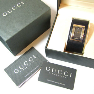 ★Gucci / グッチ / 腕時計 / レザー / バングル / ウォッチ / クォーツ / ブラック / レディース / 7800 L / timepieces / タイムピース