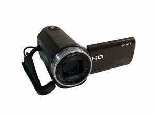 ★SONY ビデオカメラ HANDYCAM HDR-CX535 ボルドーブラウン SONY Lens G WIDE 動作品 現状品0.7kg★