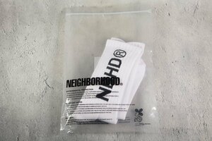 未使用 NEIGHBORHOOD NBHD LOGO SOCKS ネイバーフッド ロゴ ソックス ホワイト