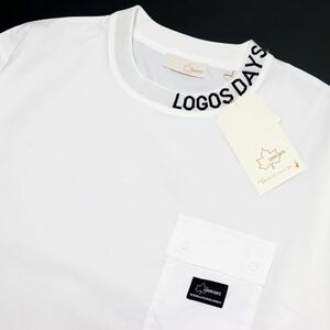 ●送料390円可能商品 ロゴス LOGOS DAYS アウトドア 新品 メンズ 胸ポケット 半袖 Tシャツ XLサイズ[SMSKLD229-OWT-LL]一 三 参★QWER★