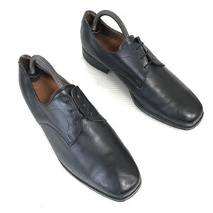 80sベルギー軍?☆RUGAK☆本革/サービスシューズ【43/27.5-28.0/黒/BLACK】ビンテージ/オフィサー/dress shoes◇bH-140