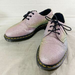 3976☆ Dr.Martens ドクターマーチン シューズ 靴 カジュアルシューズ レディース UK6 ピンク ラメ