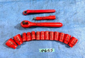 《4655》クニペックス KNIPEX 絶縁ラチェットハンドル 1000V