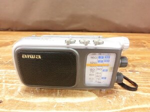 【Y8-4042】aiwa ポータブルラジオ 手回しラジオ 防災ラジオ FR-C90 通電確認のみ 現状品 同梱可 東京引取可【千円市場】