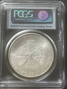 アメリカ　イーグル銀貨　PCGS MS70 1ドル　銀貨