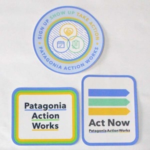 訳あり 非売品 パタゴニア アクションワークス ステッカー 3種セット PATAGONIA ACTION WORKS STICKERS SET キャンペーン シール 新品