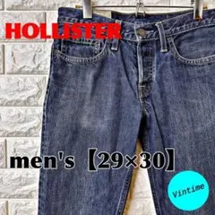 AD10【HOLLISTER】デニムパンツ【メンズ29×30】インディゴ