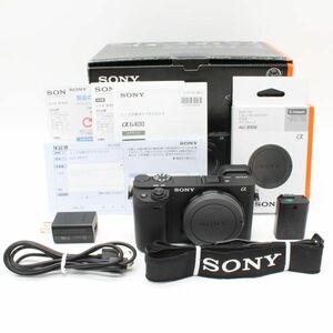 670ショット！未記入の保証書がございます。■ほぼ新品■ SONY α6400 ボディ ブラック