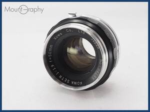 ★実用美品★ KOWA コーワ SETR 50mm F1.9 ★完動品★同梱可 #i8331