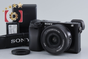 【中古】SONY ソニー α6000 ILCE-6000L ブラック パワーズームレンズキット シャッター回数僅少